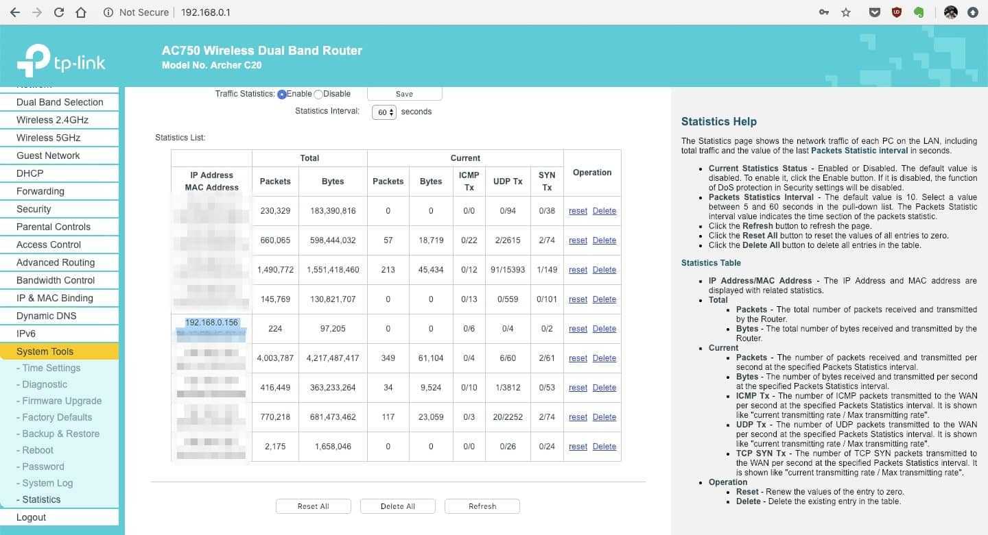 Finding the Raspberry Pi IP address on the router admin connected devices page